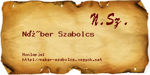 Néber Szabolcs névjegykártya
